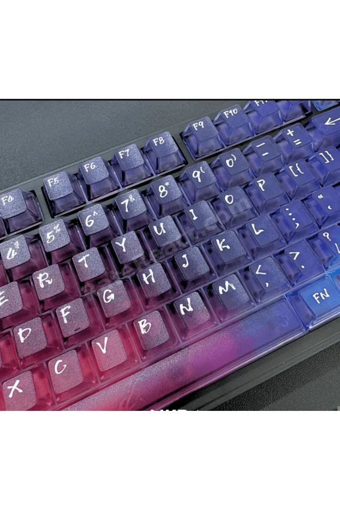 Nebula bulutu Keycaps Renkli Sisli Mekanik RGB Klavye Tuş Takımı