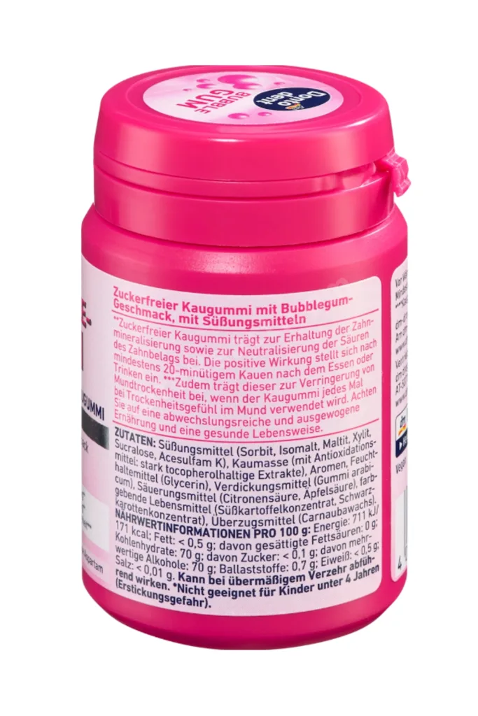 Bubble Gum Şekersiz Çiğneme Sakızı Bubble Gum Aromalı 50 Adet
