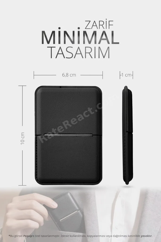 Magsafe Deri Kartlık Kılıf iPhone 12 13 14 15 16 17 Plus Pro Max Uyumlu Manyetik Standlı Pop-Up 3 Hazneli