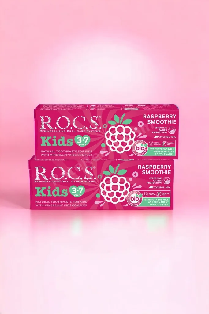 Kıds 3-7 Yaş Ahududu Smoothıe Tadında Florürsüz Diş Macunu 45g – 2 Adet