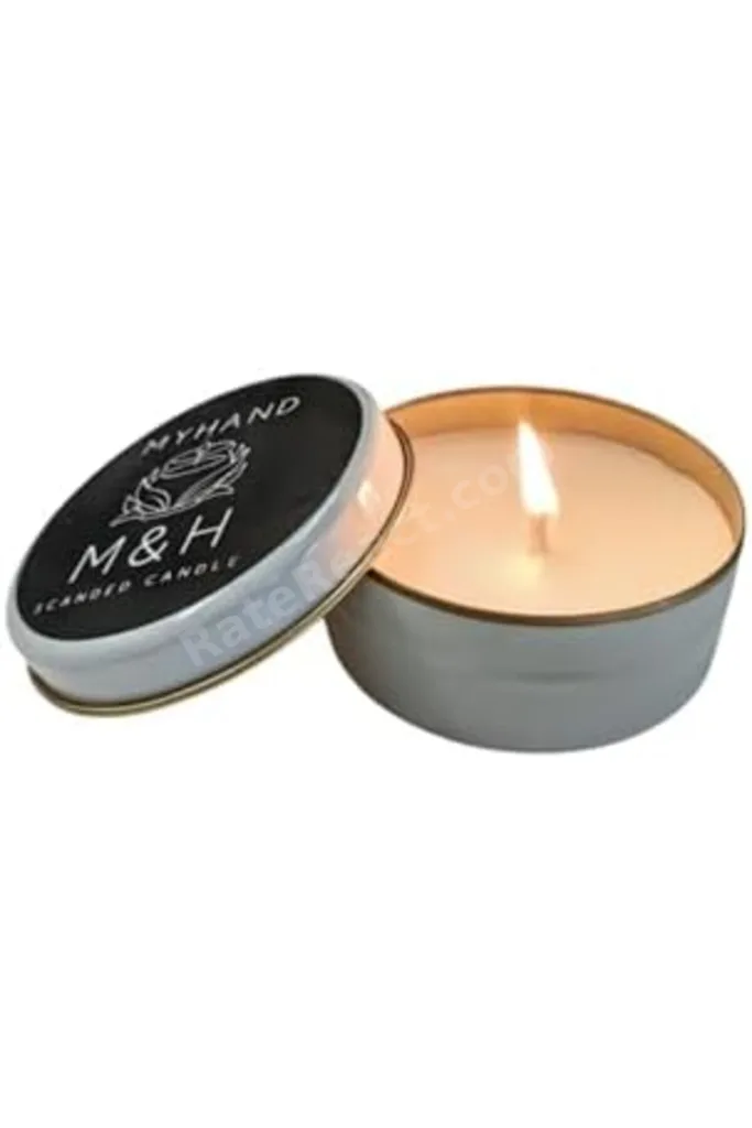 Beyaz Teneke Lady Musk Esans Kokulu Mum 60 Gr revif 827927