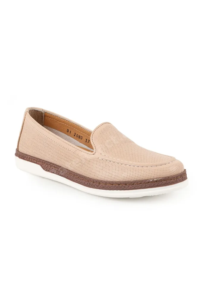 Kadın Casual Jüt Detaylı Lazer Kesim Slip-on Ortopedik Comfort Anne Ayakkabısı L10.2080