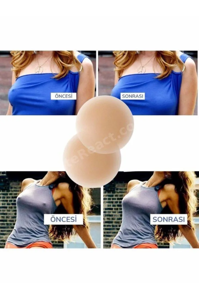 Göğüs Ucu Silikon Güğüs Ucu Kapatıcı Pad Bant Yıkanabilir Bikini Altı Kapatıcı