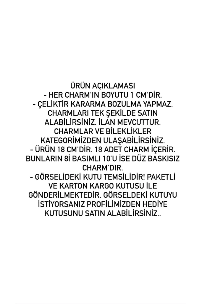 ÇELİK HARRY POTTER TEMA CHARM BİLEKLİK