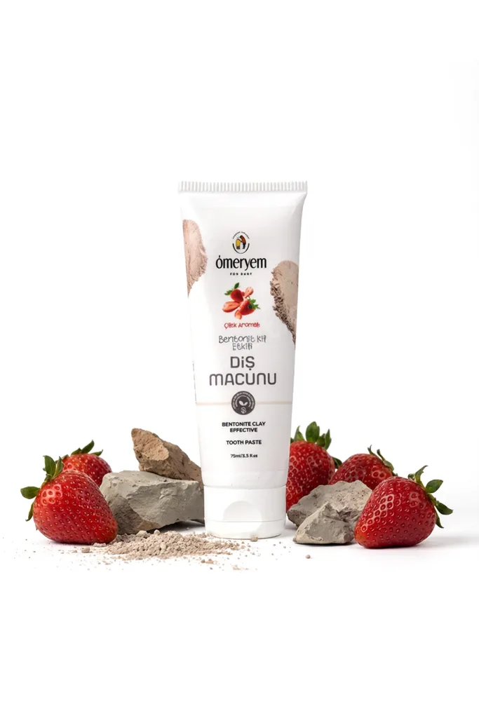 Bentonit Kil Etkili Çilek Aromalı Diş Macunu - 75ml