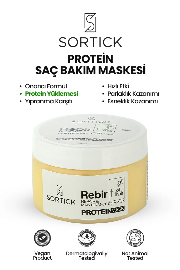 Protein Saç Bakım Maskesi Onarıcı Güçlendirici 250ml