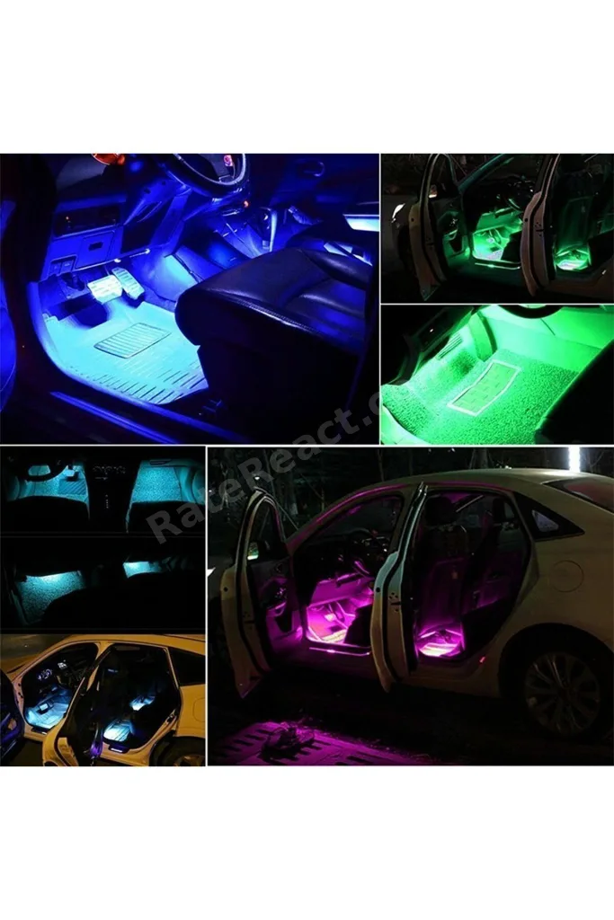 Usb Girişli Led Ayak Altı Led Sese Ve Müziğe Duyarlı Kumandalı