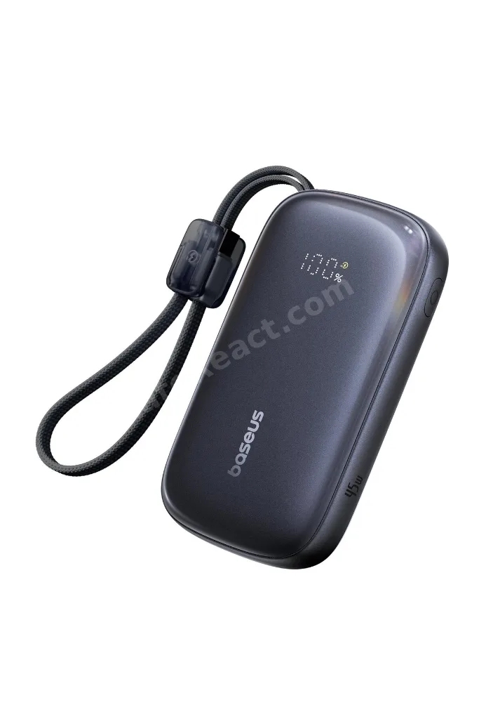 EnerFill FC21 QPow3 Ultra Dijital Göstergeli Powerbank 20.000 mAh 45W - Siyah