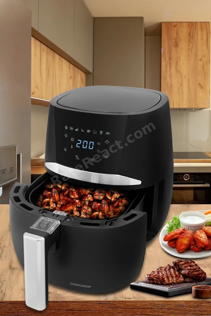 Profry Dijital Dokunmatik 8 Ön Programlı Airfryer Yağsız Kızartma Sıcak Hava Fritöz