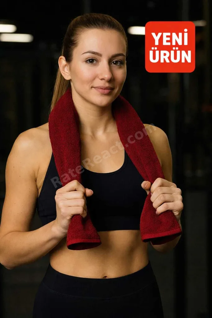 Bordo Fitness-Spor Havlusu 3 Adet -Hızlı Kuruyan-Kuaför ve Berber Havlusu 50*90 cm