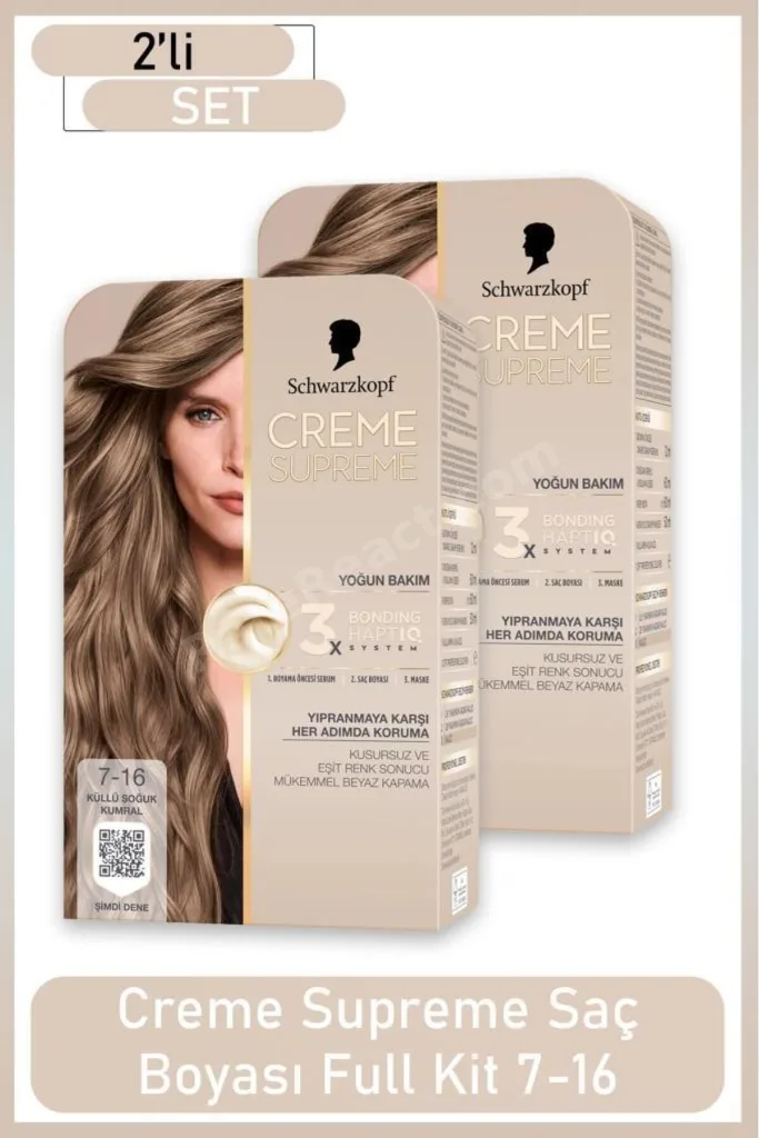 Creme Supreme Full Kit 7-16 Küllü Soğuk Kumral X 2 Adet