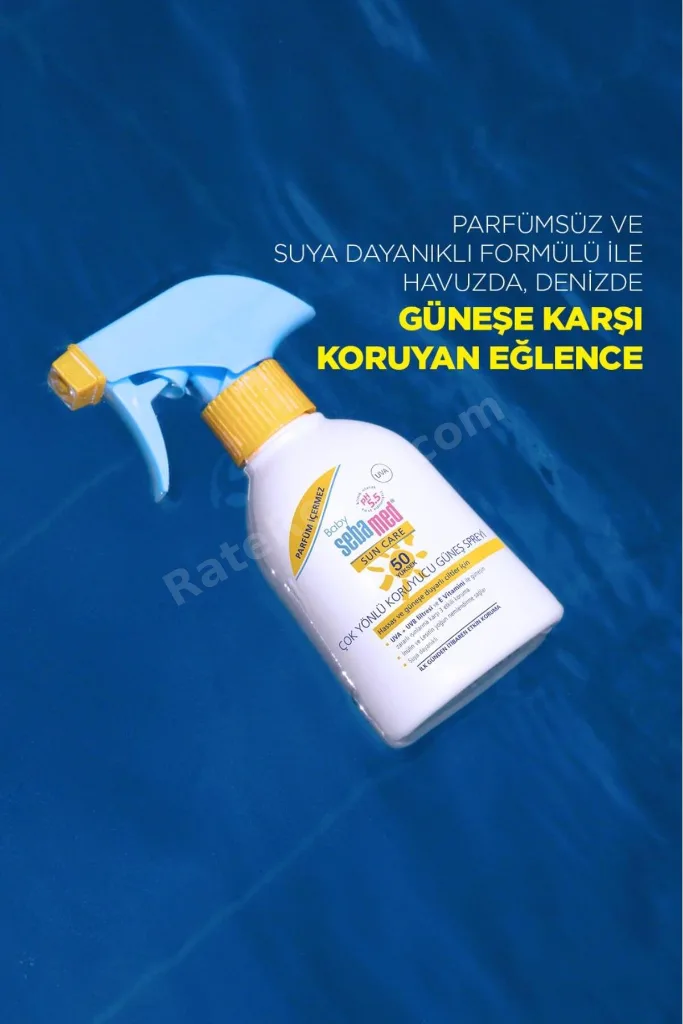 Baby SPF 50+%98 UVA Korumalı UVB Filtreli Çok Yönlü Koruyucu Bebek Güneş Spreyi 200 ML (Parfümsüz)