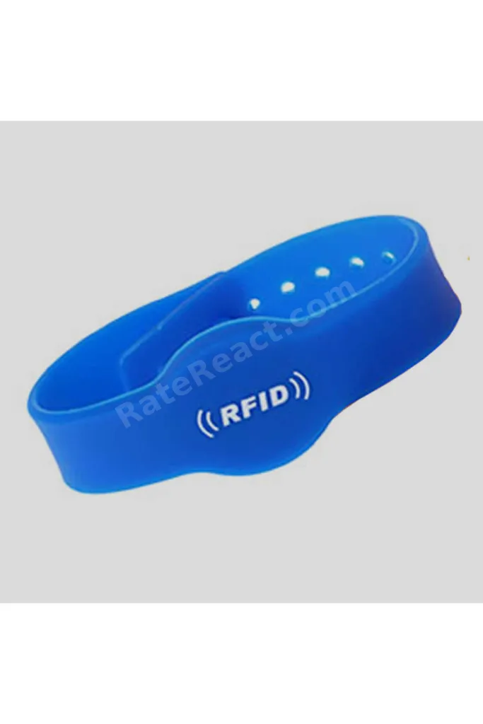 13.56Mhz Rfid Manyetik Bileklik Mavi Su Geçirmez Silikon Proximity Göstergeç 13.56 Mhz Kapı Geçiş