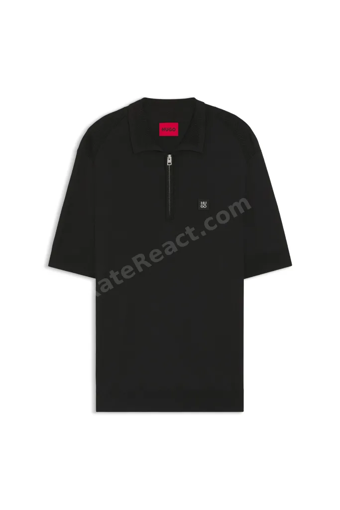 Siyah Erkek Regular Fit Logo Baskılı Kazak 50542750 Sayfong-4