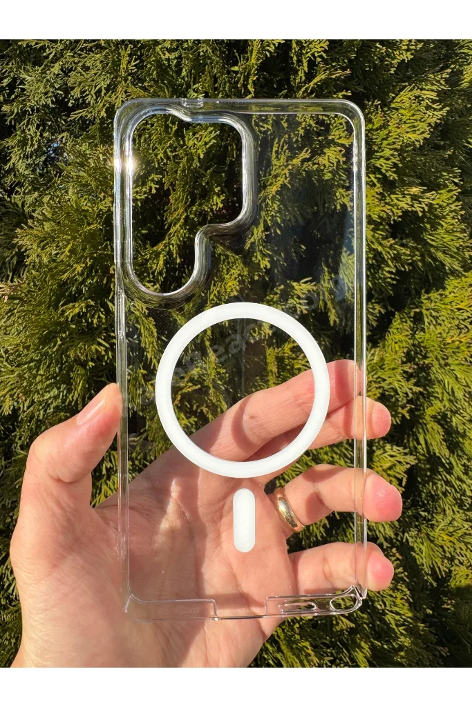 Samsung Galaxy S26 Ultra Uyumlu Kılıf İnce Sert Sararmaz Magsafe Kamera Kenar Koruyucu Dayanklı Kapk