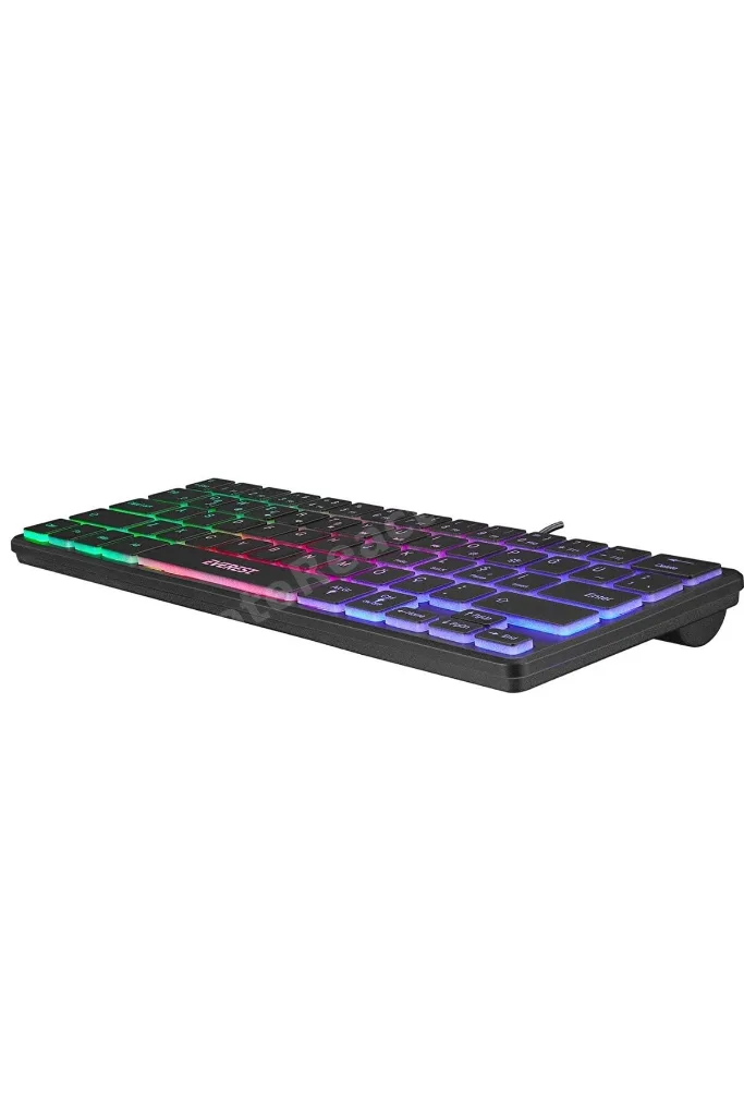 Minico Usb Rainbow Aydınlatmalı Q Kablolu Klavye Slim Kb-73m
