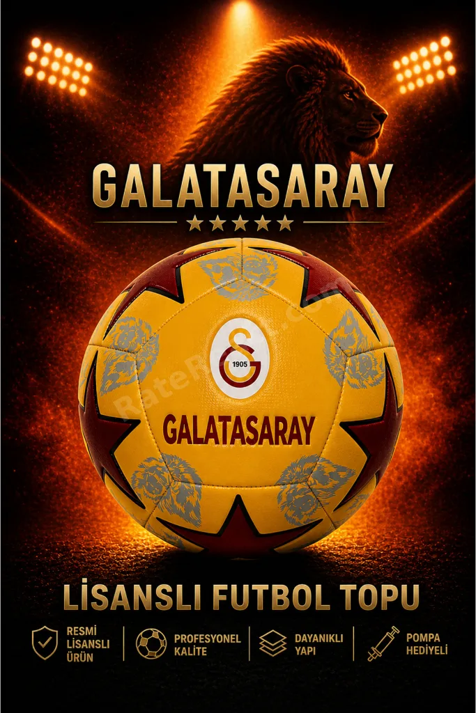 GALATASARAY LİSANSLI PREMİUM ORJİNAL FUTBOL TOPU YENİ SEZON 430 GR 5 NO FUTBOL TOPU ÖZEL SERİ