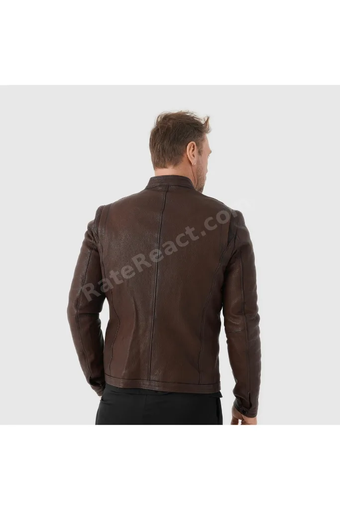 Taba Hakiki Deri Erkek Deri Mont [810039]