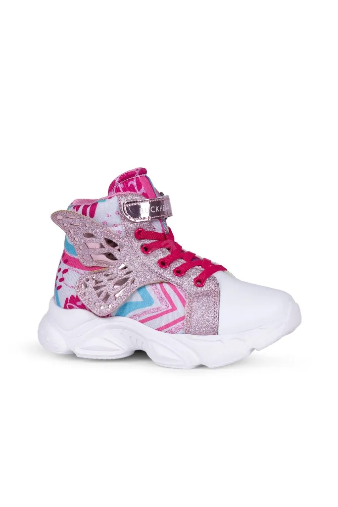 Çocuk Wings Kanat Spor Bot Tarz Ayakkabı 4376 PEMBE