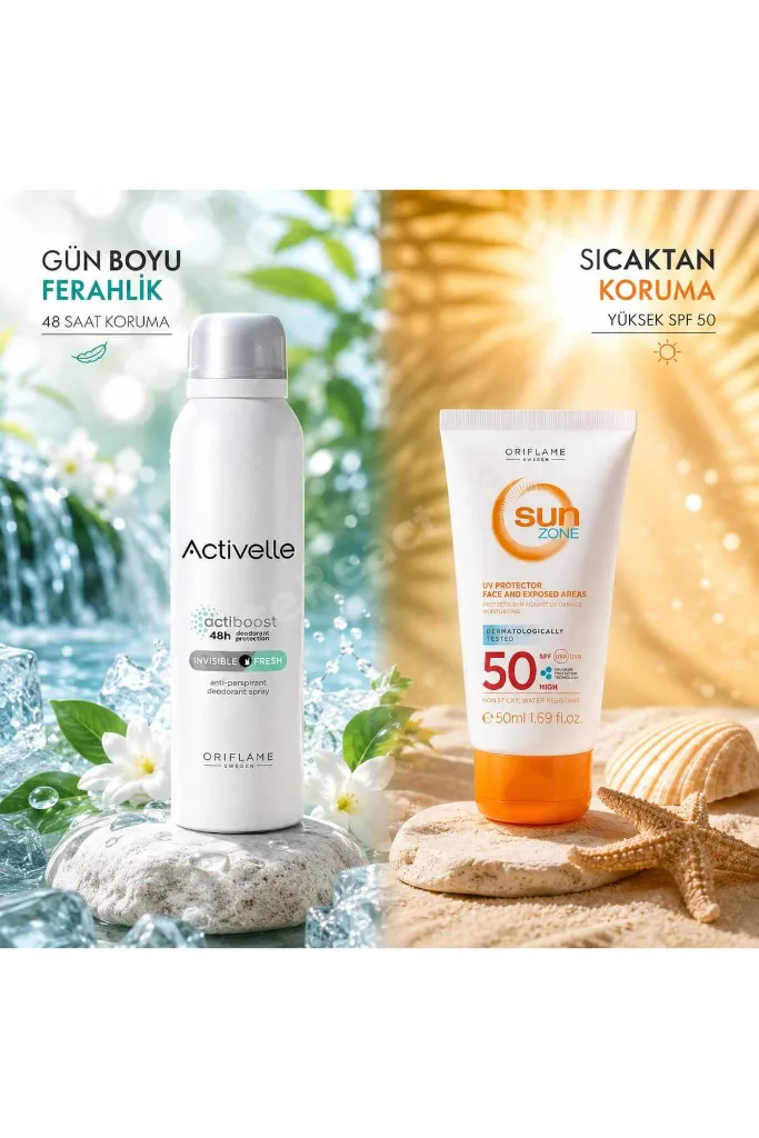 Activelle deodorant, Sun zone güneş kremi