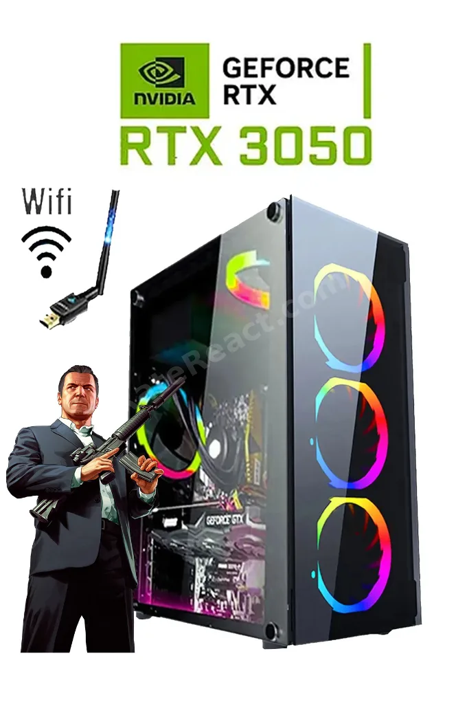 N342 Windows 11 / Ryzen 5 5500 32GB RAM 1TB SSD RTX3050 24" 180Hz Masaüstü Oyun Bilgisayarı