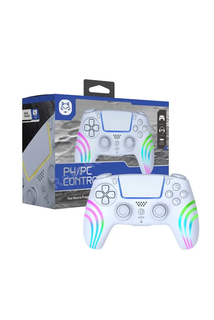 PlayStation 4 ve PC için RGB LED Kablosuz Kontrol Cihazı