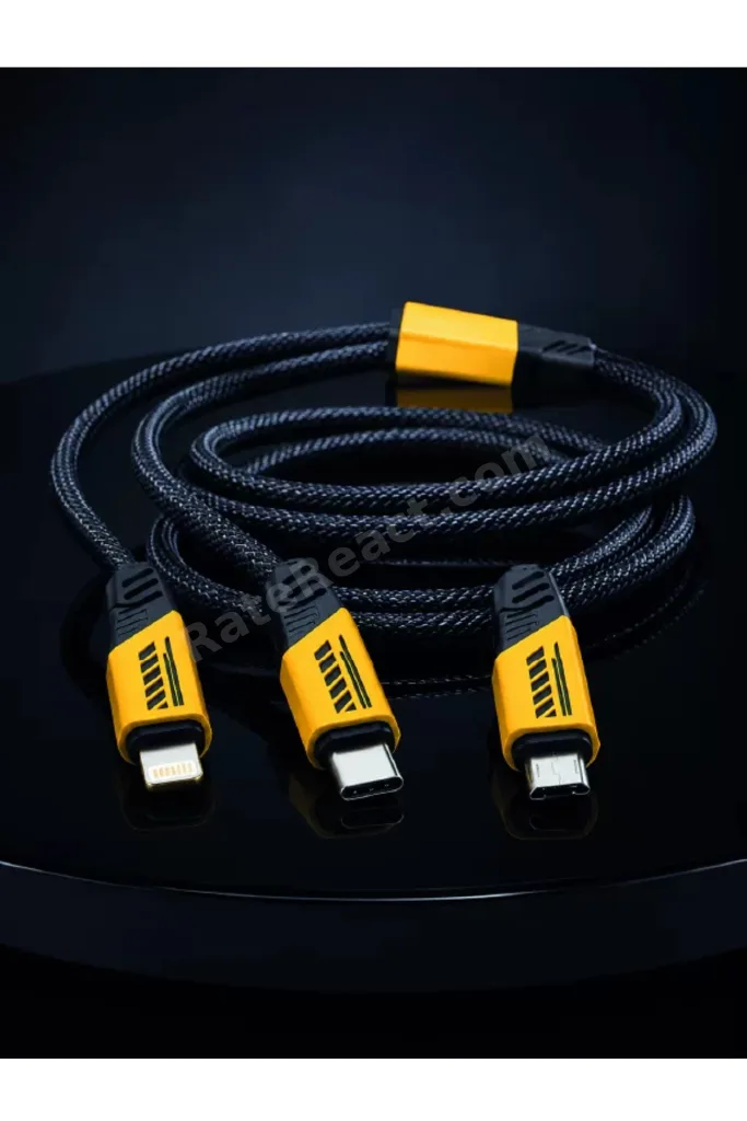 240W 3'ü 1 Arada Hızlı Şarj Kablosu USB Type-C Lightning Micro USB HBTKN-PRK4930