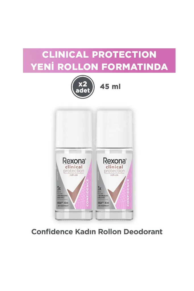 Clinical Protection Confidence Kadın Roll On 45 ml x2