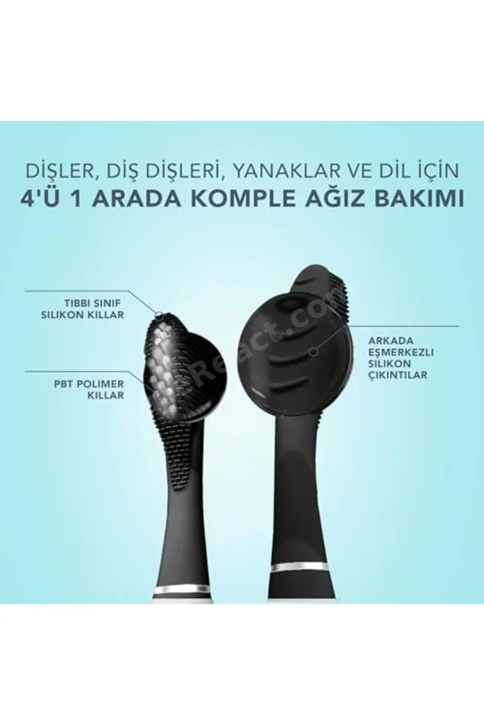 TTKTEKNOLOJİ FOREO Total Care ISSA 3 Seti - Ultra-Hijyenik 4’ü 1 Arada Silikon Sonik Elektrikli Diş