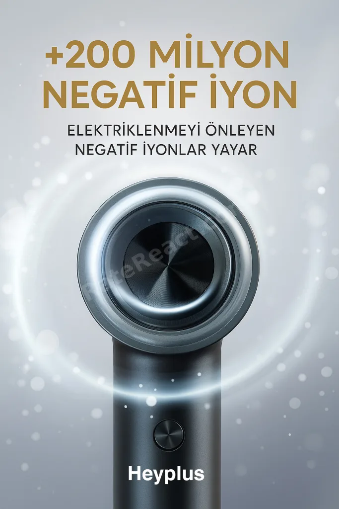 Saç Kurutma Makinesi Negatif Iyon Yeni Nesil 1600w Saç Şekillendirici Geniş Başlık