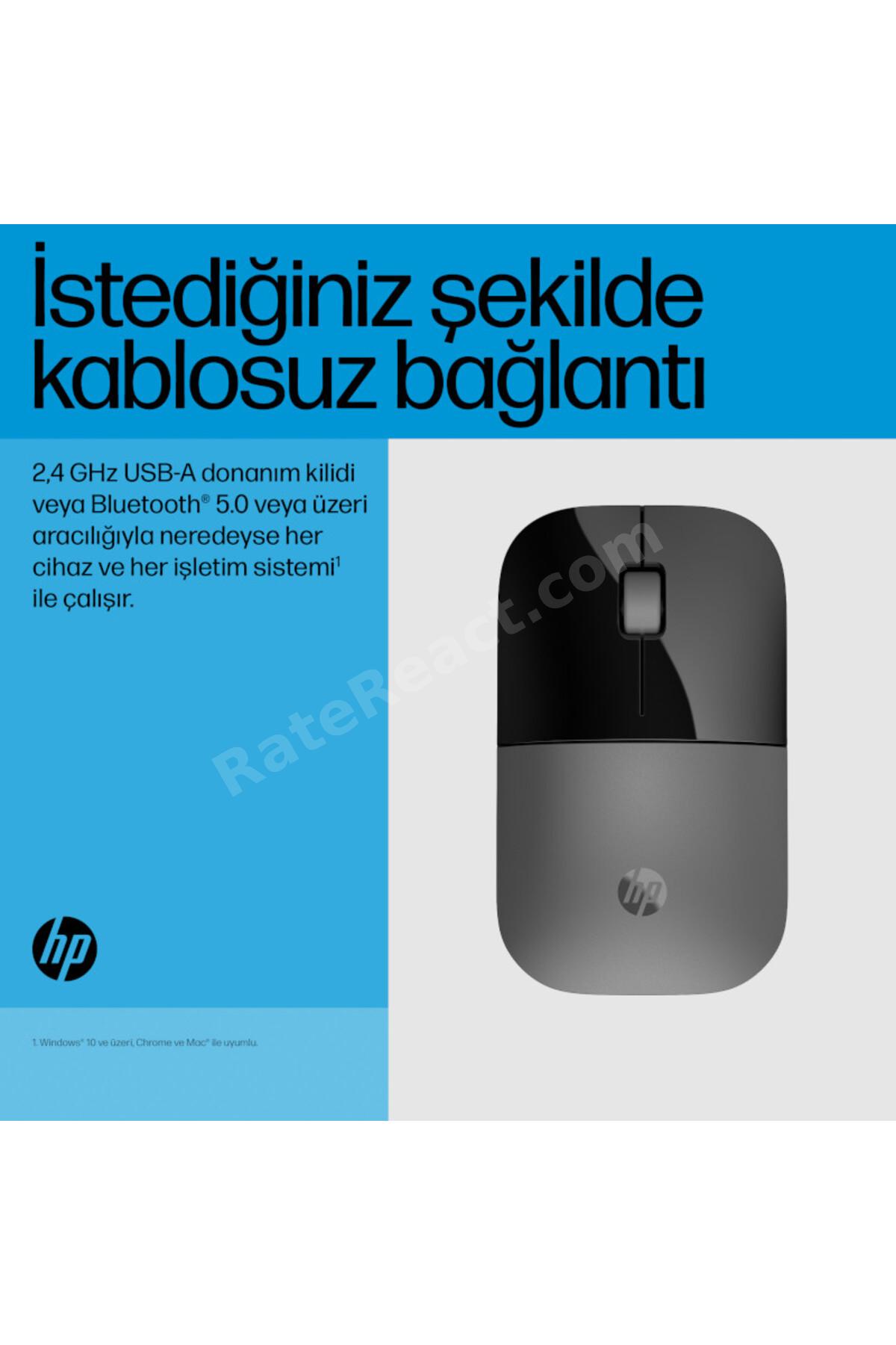Z3700 Kablosuz Mouse Gümüş X7Q44AA