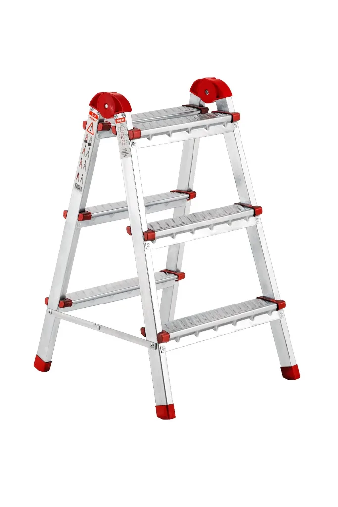 Çift Çıkışlı Katlanabilir Ev Tipi Merdiven 3+3 Basamak