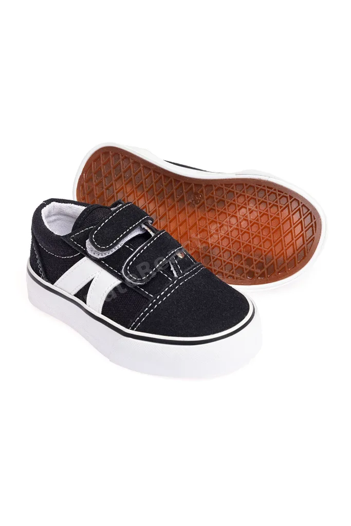 HelloBaby Unisex Bebek Spor Ayakkabı Suni Deri Cırt Cırtlı