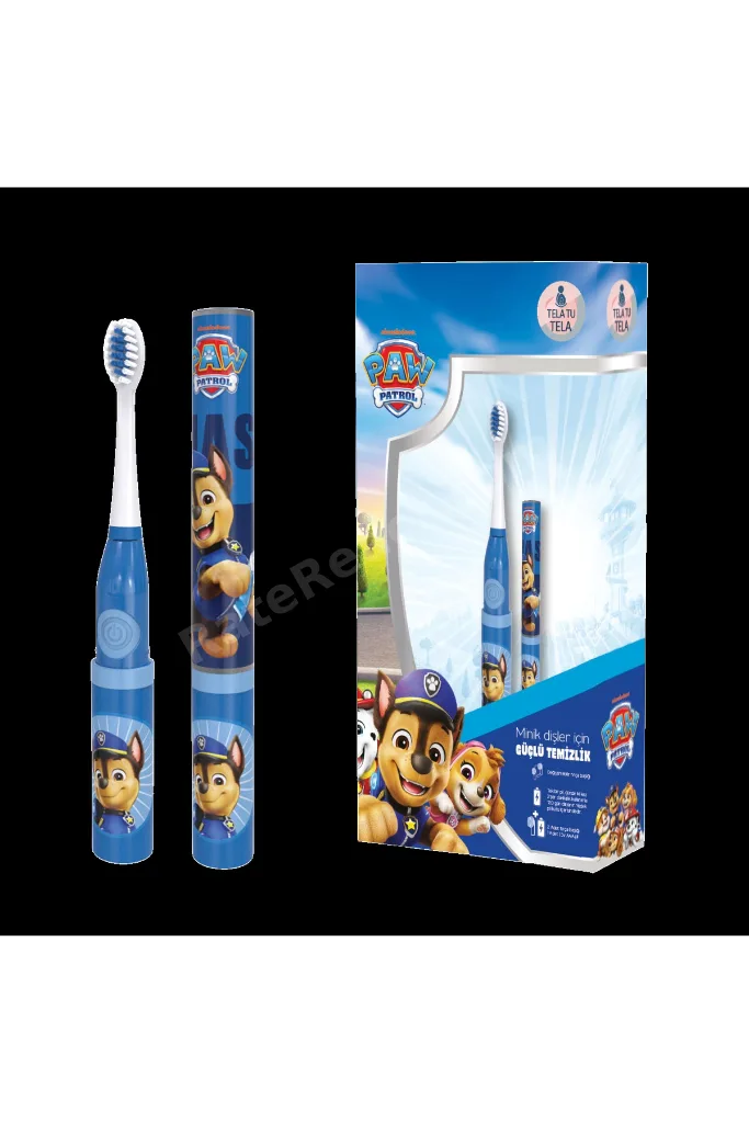 Çocuk Diş Fırçası - Paw Patrol Lisanslı Pilli Diş Fırçası Eğitici 3+