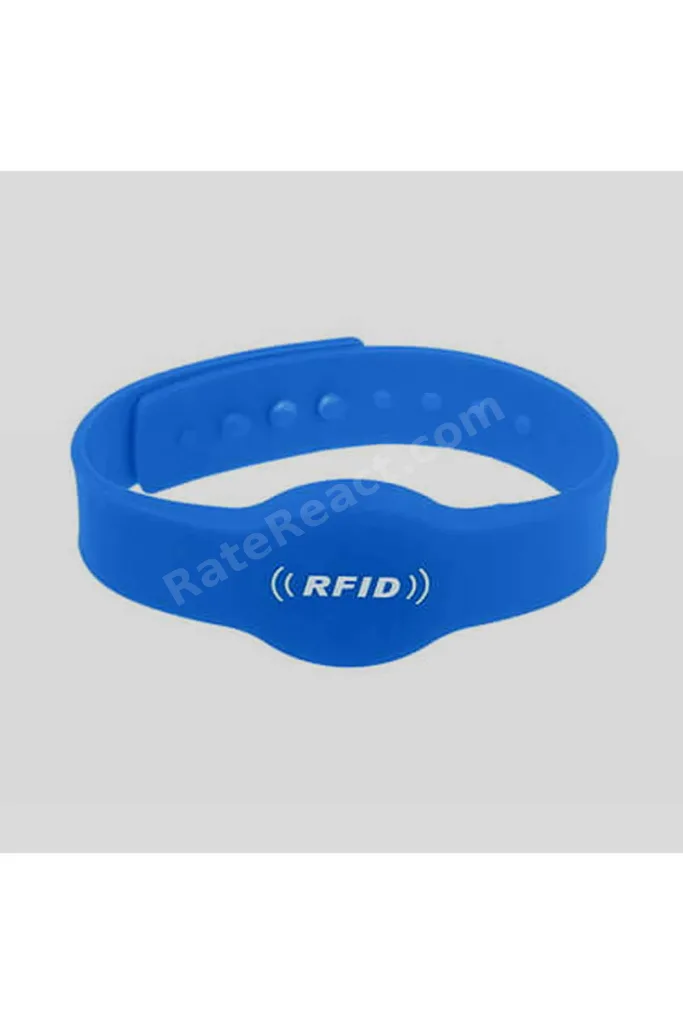 13.56Mhz Rfid Manyetik Bileklik Mavi Su Geçirmez Silikon Proximity Göstergeç 13.56 Mhz Kapı Geçiş