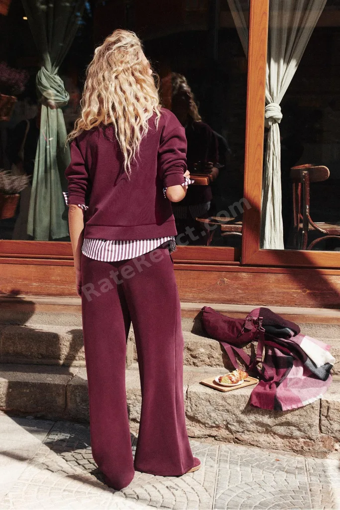 Yumuşak dokulu fermuarlı sweatshirt
