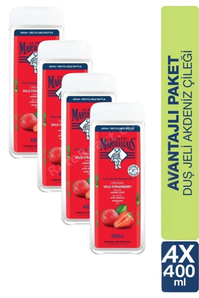 Akdeniz Çileği Duş Jeli 400 ml x4