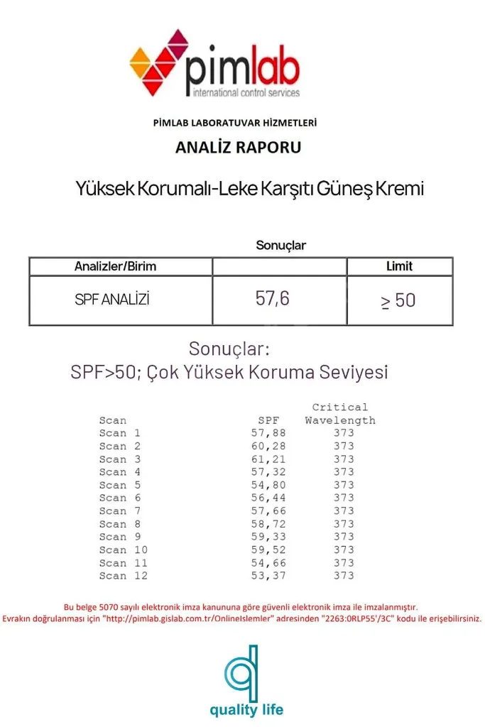 Ql Bebek Ve Yetişkin Güneş Kremi Seti 50+ Faktör 110 Ml Leke Karşıtı