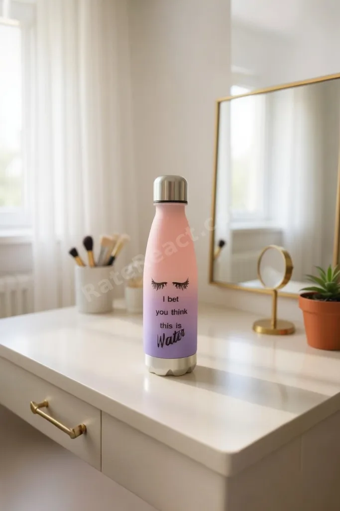 Renkli Motivasyon Su Şişesi, 650 ML, Plastiği Hafif ve Dayanıklı