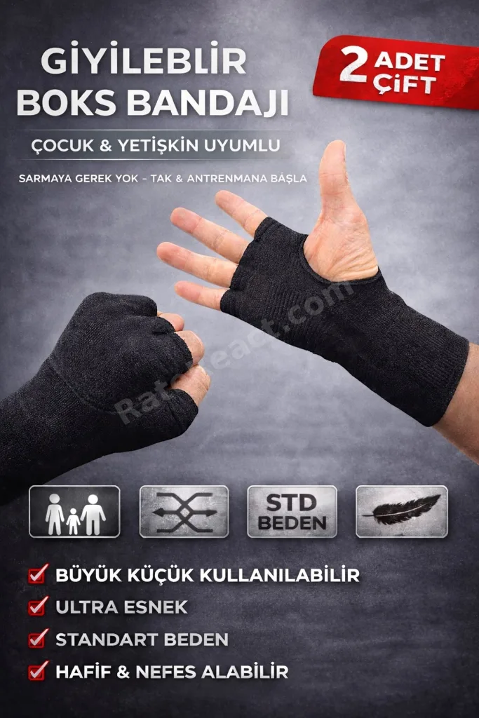 Boks Bandajı Kickboks Çorabı Seti Boks Kick Boks Muaythai Bandaj Çorap Seti