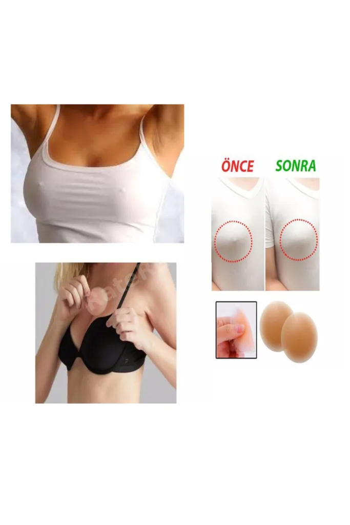 Göğüs Ucu Silikon Güğüs Ucu Kapatıcı Pad Bant Yıkanabilir Bikini Altı Kapatıcı