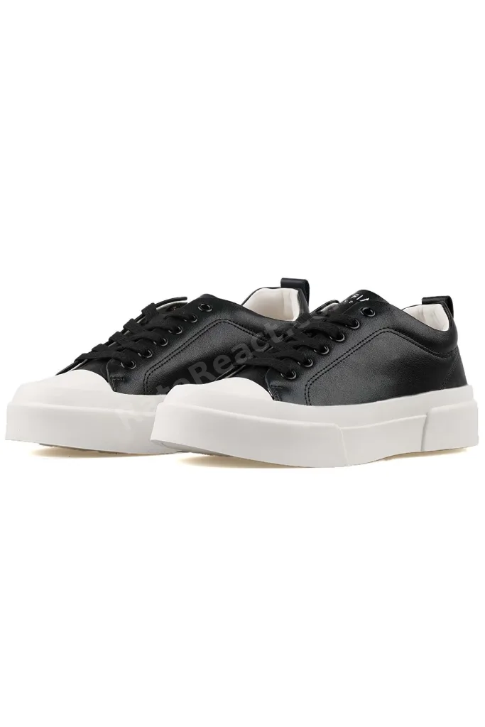 121230087 Mıa Deri Unisex Sneaker Ayakkabı SİYAH