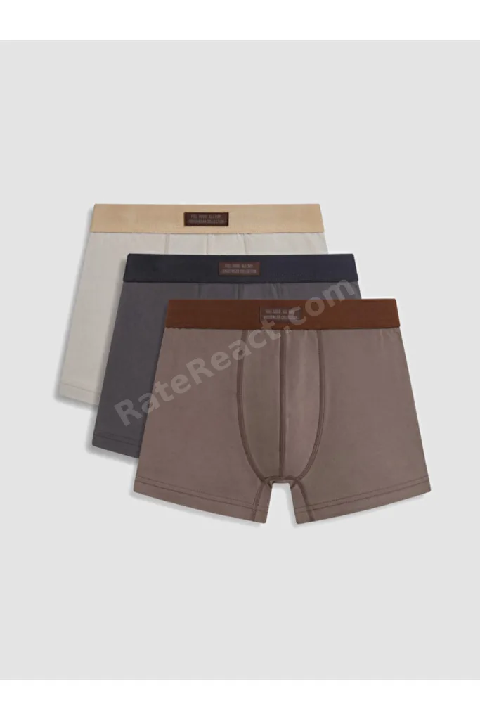 Shining Store'dan Işıltılı Seçimler Pamuklu Esnek Erkek Boxer 3'lü