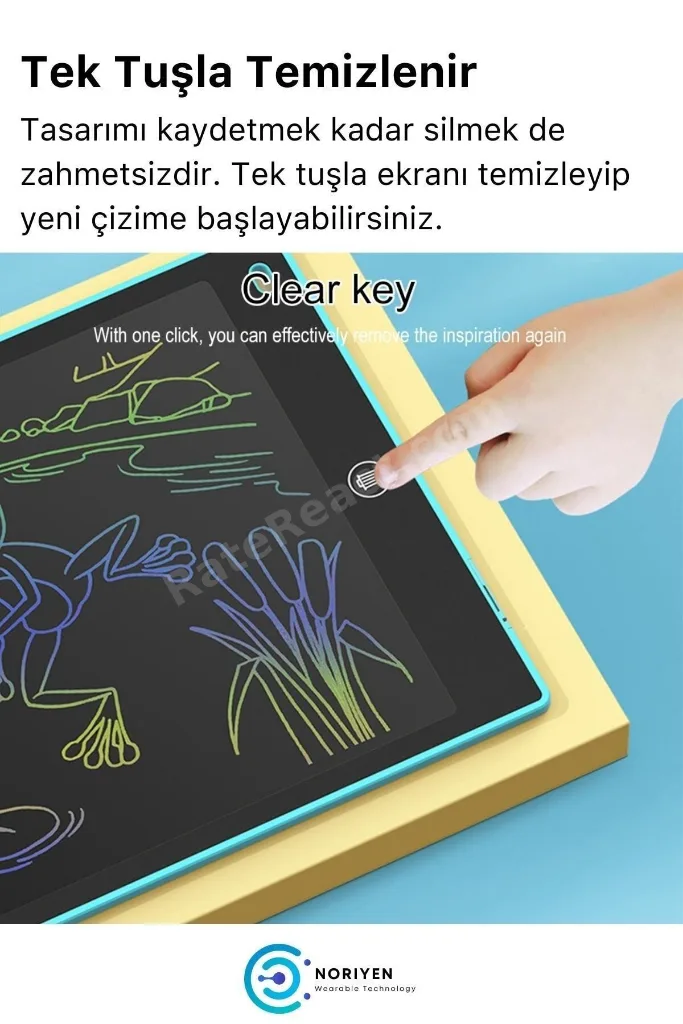 Lcd Ekranlı Kalemli Dijital Çizim Tableti Yazı Tahtası Boyama Resim İçin Akıllı Çocuk Tablet 8,5 Inç