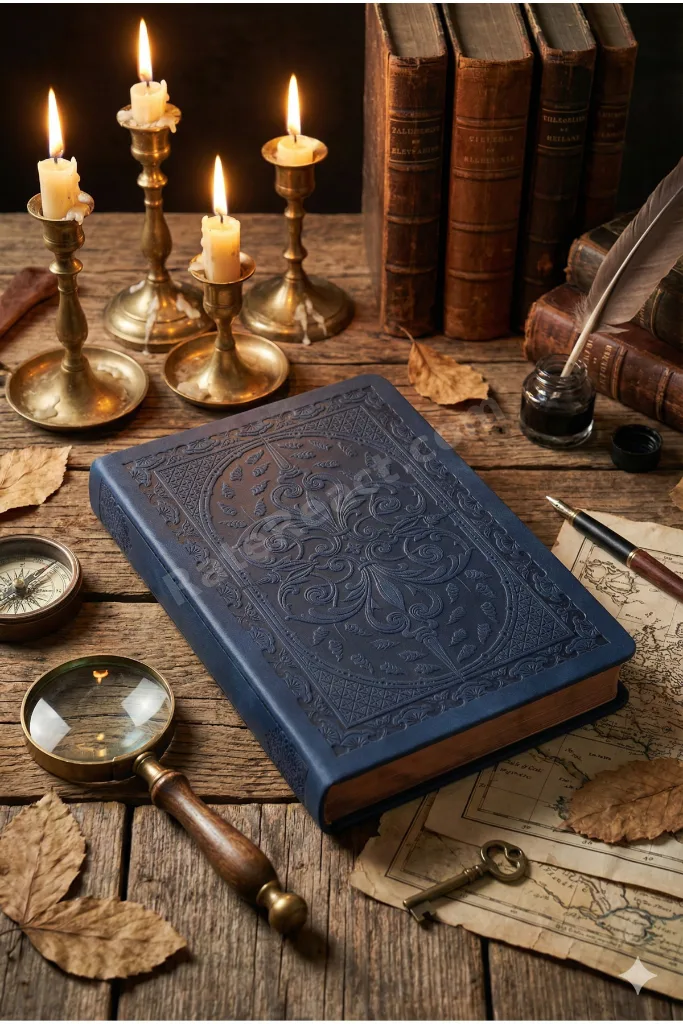 Vintage Old Book Defter 14x20 cm. 80gr. 160 Yaprak.Çizgili