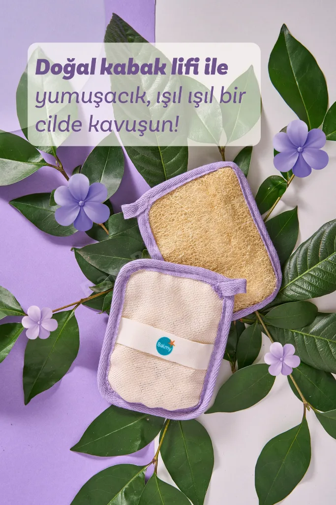Doğal Sabun Dolgulu Kabak Banyo Kesesi