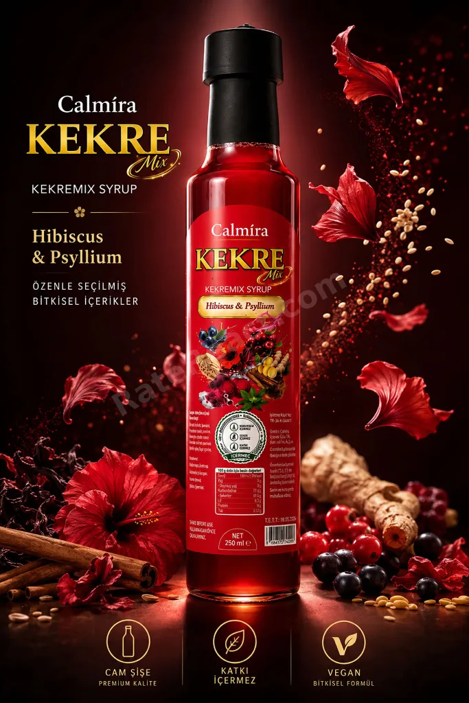 Kekremix 250 ml | Detoks Şurubu | Kekre Şurup | Hibiskus & Psyllium (Karnıyarık) içeren Şurup