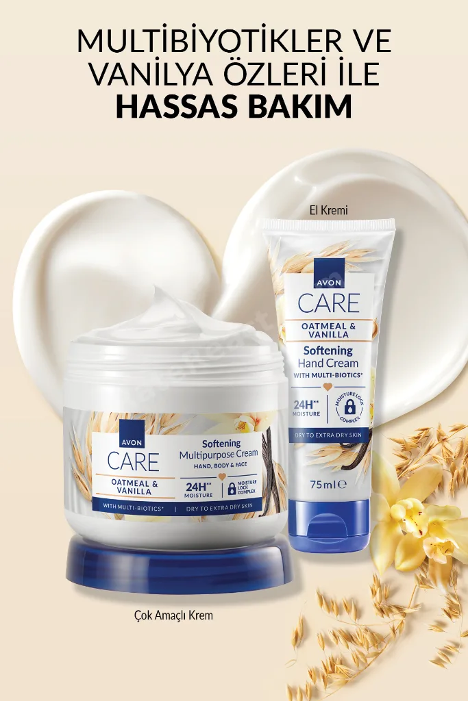Care Gentle Multi-Biotics & Vanilya Içeren E Vitaminli Kuru Ciltler İçin El Kremi 75 Ml.