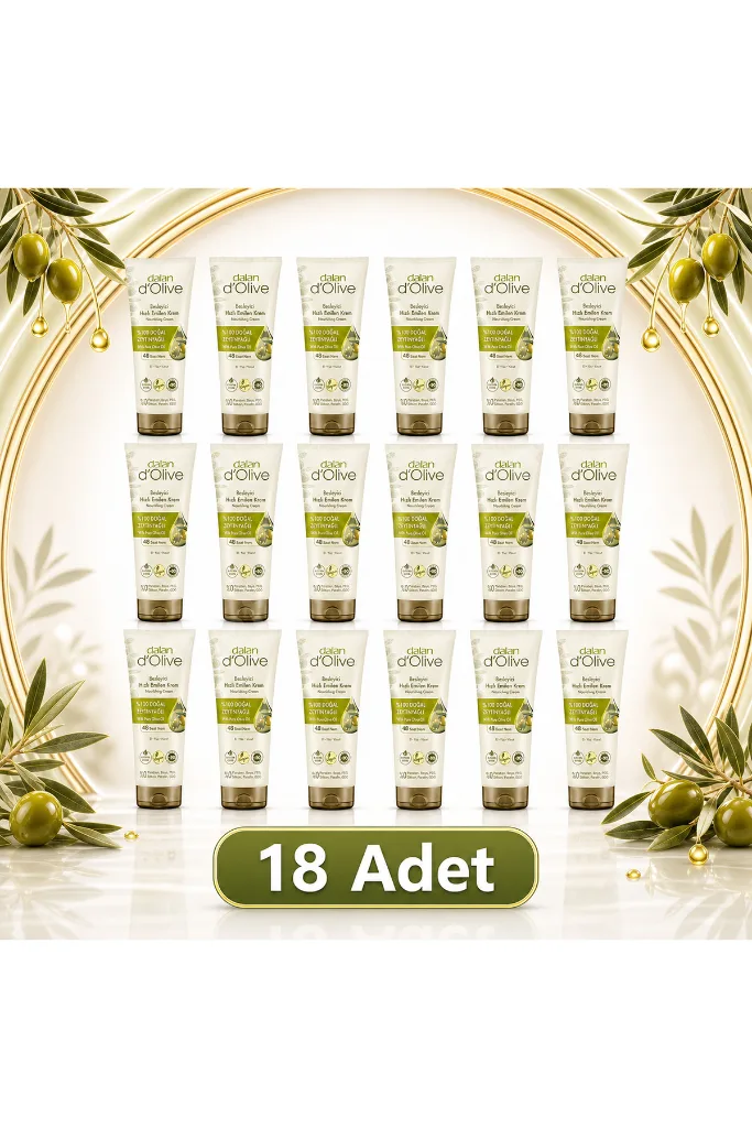 Zeytinyağlı Besleyici Hızlı Emilen Tüp Krem 250 ml - 18'li Set