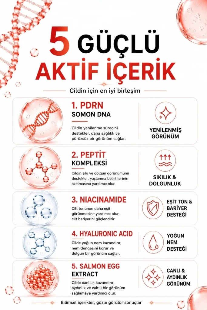 PDRN SOMON DNA Peptide Bounce Ball Yenileyici ve Sıkılaştırıcı Cilt Serumu 30 ml